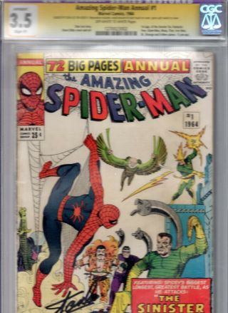 Spider - Man Annual 1 Signed By Stan Lee