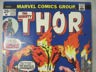 THE MIGHTY THOR 225 JULY 1974 MARVEL COMICS 1ST APPEARANCE OF FIRELORD 2