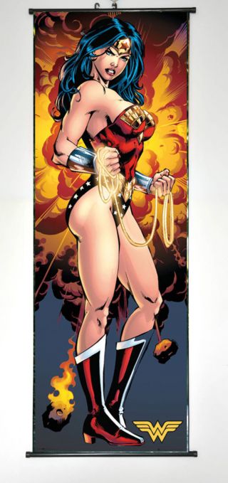 Sexy Girl Wonder Woman Justice League Usa Hero Wall Scroll Decor Poster 40 90cm