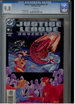 Justice League Adventures 9 Cgc 9.  8 Wp