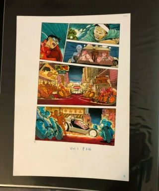 Akira Vol.  1 p.  126 Hand Drawn Color Guide by Steve Oliff 2