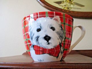 Westie Large 20 Oz Christmas Soup/ Hot Chocolate Mug West Highland White Terrier