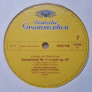 BEETHOVEN: Karajan 9 Symphonies,  Berlin Phil.  (1977) Ltd Ed.  Signed Certificate 7