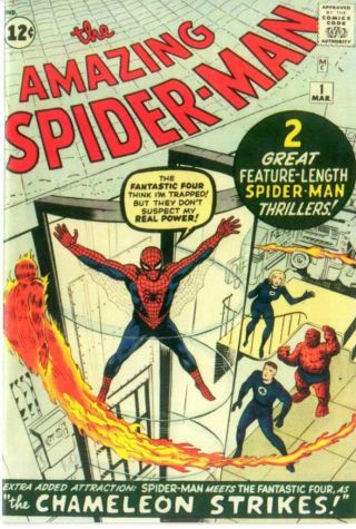 Spiderman 1 Custom Made Cover With 2017 Reprint 1st Spiderman Reprint