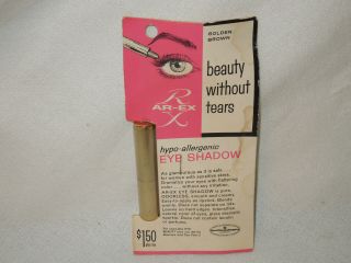 Nos Vintage Ar - Ex Eye Shadow Golden Brown Makeup Rx Good Housekeeping Seal
