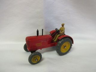 Vintage Dinky Toys Die Cast Metal Massey Harris Tractor 27a