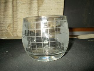 Nescafe Clear Glass Globe Coffee Mug Vintage 4