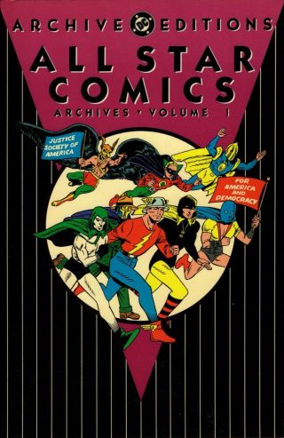 Hc Dc Archive Editions All Star Comics Archives Volume 1 Hc Vf,  /nm -