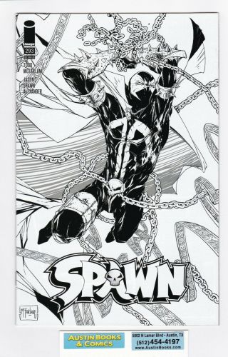 Spawn 293 Todd Mcfarlane B&w Error Edition Black & White Comic Never Pressed