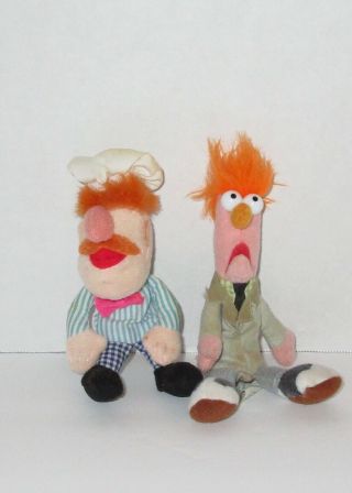 Beaker Swedish Chef Starbucks Finger Puppets Muppets Sesame Street 5 1/2 "