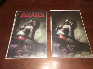 Dceased 1 Harley Quinn Jeehyung Lee Virgin And Trade Dress Cover Set - Nm