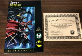 Spawn / Batman 1 - - Dynamic Forces - - Signed By Frank Miller With