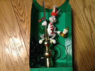 Vintage Mr.  Christmas Mechanical Collect Bugs Bunny lighted animated tree topper 2