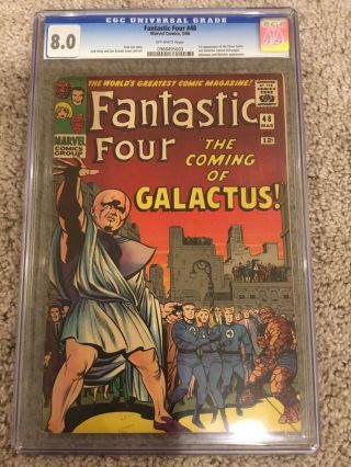 Fantastic Four 48 Cgc 8.  0 1st Silver Surfer & Galactus Case Stan Lee Kirby