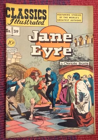Classics Illustrated 39 (hrn 39) First Edition " Jane Eyre " Nm Minus