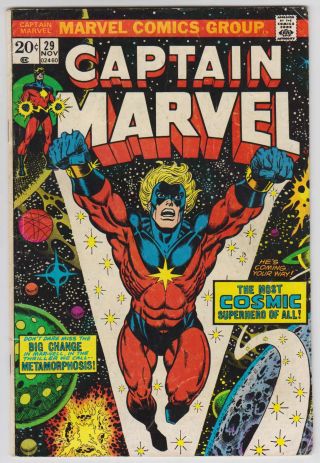 L8153: Captain Marvel 29,  Vol 1,  Vg/f