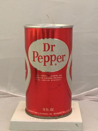 Near Perfect Dr.  Pepper Soda Can - 1960 