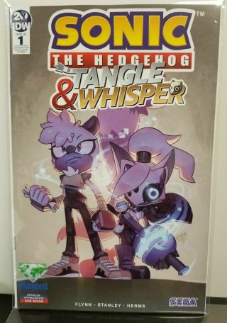 Sonic The Hedgehog Tangle & Whisper 1 Sdcc 2019 Retailer Exclusive Variant Idw