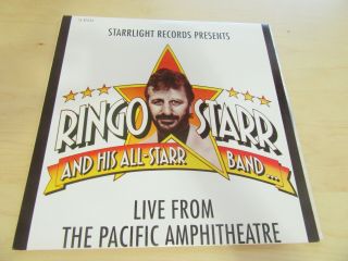 Ringo Starr & His All Starr Band Live Pacific Amphitheatre Rock Vinyl Lp Sl87033