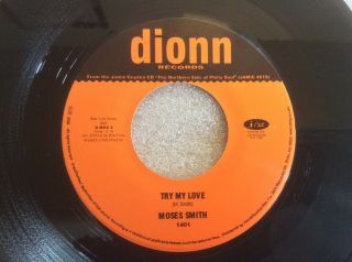 Moses Smith Try My Love Northern Soul 2002 1st Issue