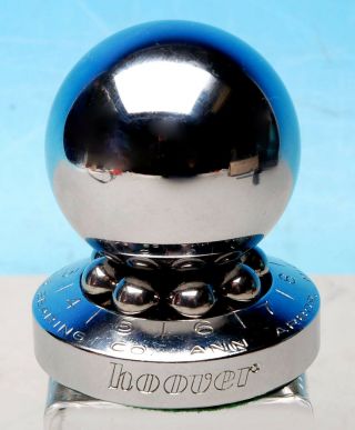 Vintage Hoover Ball Bearing Co.  Advertising Paperweight Ball Bearing Spinner