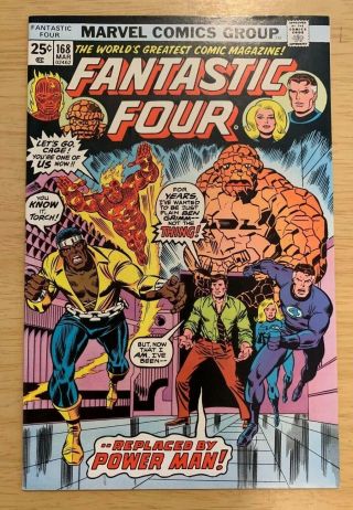 Marvel Comics Fantastic Four 168 The Thing Leaves Luke Cage Joins Wrecker App