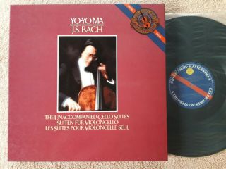 Yo - Yo Ma - Bach - The Unaccompanied Cello Suites - Cbs D3 37867 Digital 3lp Ed.  1
