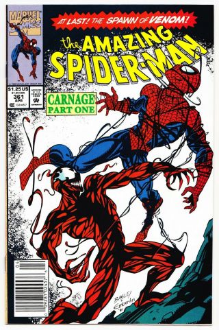The Spider - Man 361 (april 1992,  Marvel) Vf - (7.  5)