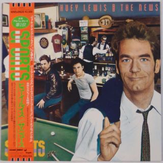Huey Lewis & The News: Sports Japan Orig W/ Obi Vinyl Lp Nm Audiophile