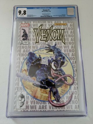 Venom 1 Marvel Comic Book Mike Mayhew Homage Krs Special Variant Cgc 9.  8