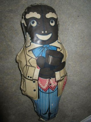 Vtg Uncle Mose Oilcloth Stuffed Doll,  Aunt Jemima Promo Item Black Americana