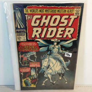 The Ghost Rider.  1 The Origin.  From 1967.  Western Ghost Rider.  Marvel.