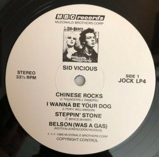 The Real Sid And Nancy - 1986 UK Press (NM) Sex Pistols Ultrasonic 4