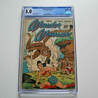 Wonder Woman 6 1943 Cgc 5.  0