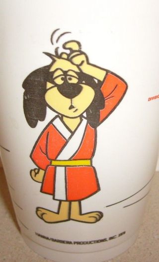 Rare 1976 Hanna Barbera Hong Kong Phooey & Spot Cartoon Plastic Cup 7 - 11 Seven
