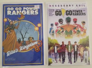 Go Go Power Rangers 21 1:20 Melnikov Variant And Regular Cover 2 Books Nm