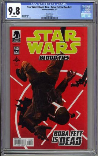 Star Wars Blood Ties Boba Fett Is Dead 1 Variant Cover Cgc 9.  8 2012