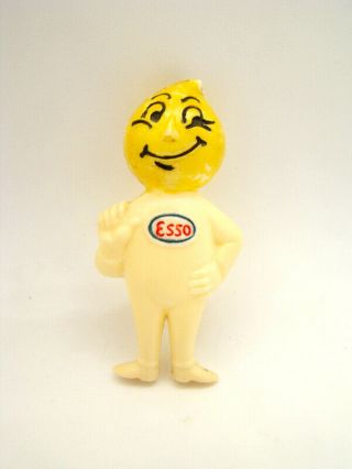 Vintage Esso Gas Oil Drop Boy Figure Advertising Doll Figurine Mascot Gasoline