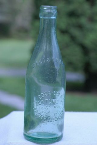 Straight Sided Coca Cola Bottle Made In Battle Creek,  Mich.