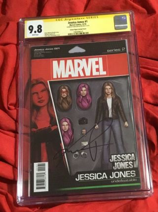 Cgc Ss 9.  8 Jessica Jones 1 Action Figure Variant Signed By Krysten Ritter