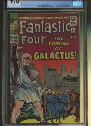 Fantastic Four 48 CGC 9.  0 | Marvel 1966 | 1st Silver Surfer & Galactus (Cameo). 2