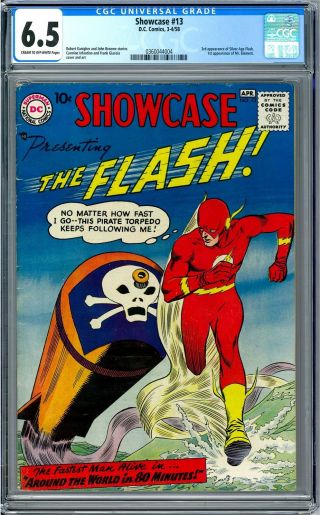 Showcase 13 Cgc 6.  5 (c - Ow) 3rd Appearance Of The Silver Age Flash