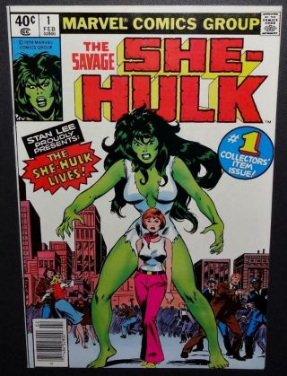 The Savage She - Hulk 1 1980 9.  2 - 9.  4 (cgc Ready) O/1st App She - Hulk; Future Movie