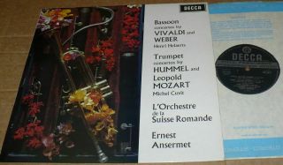 Decca Sxl 6375 Wb = Ed1 Nm Bassoon & Trumpet Concertos Helaerts Cuvit Ansermet