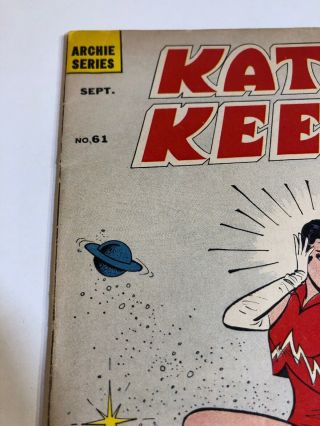 Katy Keene 61 (1961) Archie Comics - Bill Woggon Alien Space UFO Cover 2