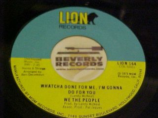 Northern Soul 45 We The People 