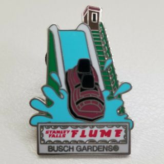 Busch Gardens Stanleyville Falls Flume Ride Trading Pin