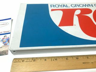 Vintage Store RC Cola Royal Crown Porcine/Painted Coated Tin Metal Sign Ad. 2