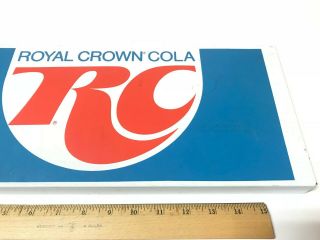 Vintage Store RC Cola Royal Crown Porcine/Painted Coated Tin Metal Sign Ad. 3