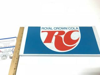 Vintage Store RC Cola Royal Crown Porcine/Painted Coated Tin Metal Sign Ad. 7